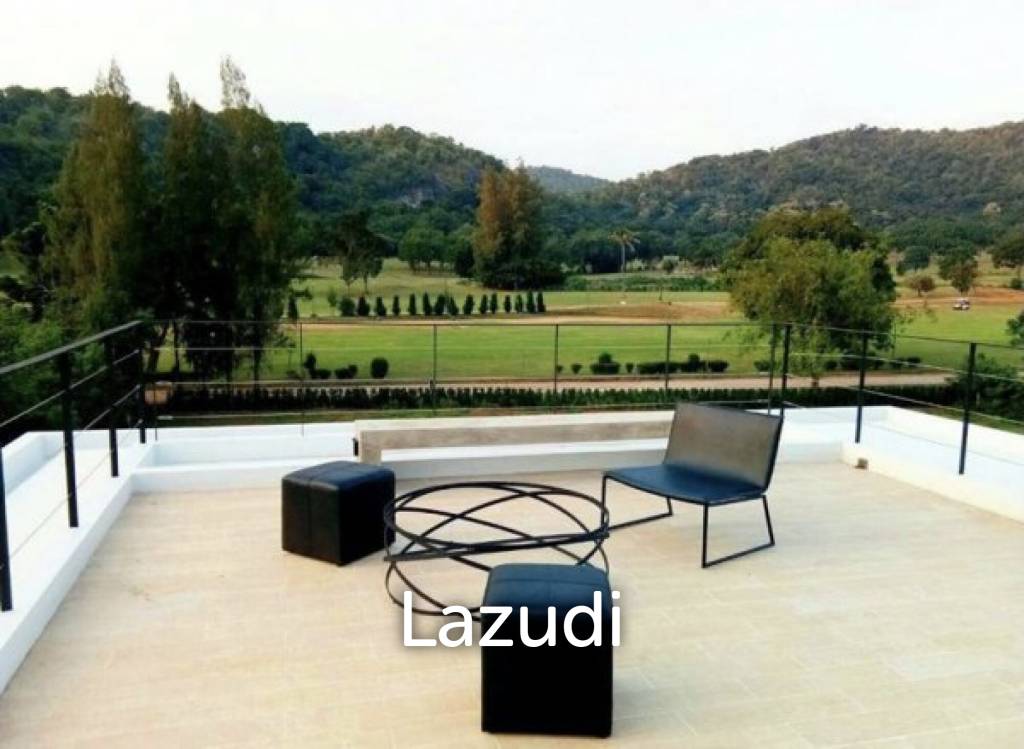 Kao Tao : Great Design 2 storey 4 bed pool villa over looking Golf Course and 2 mins walk to the Beach