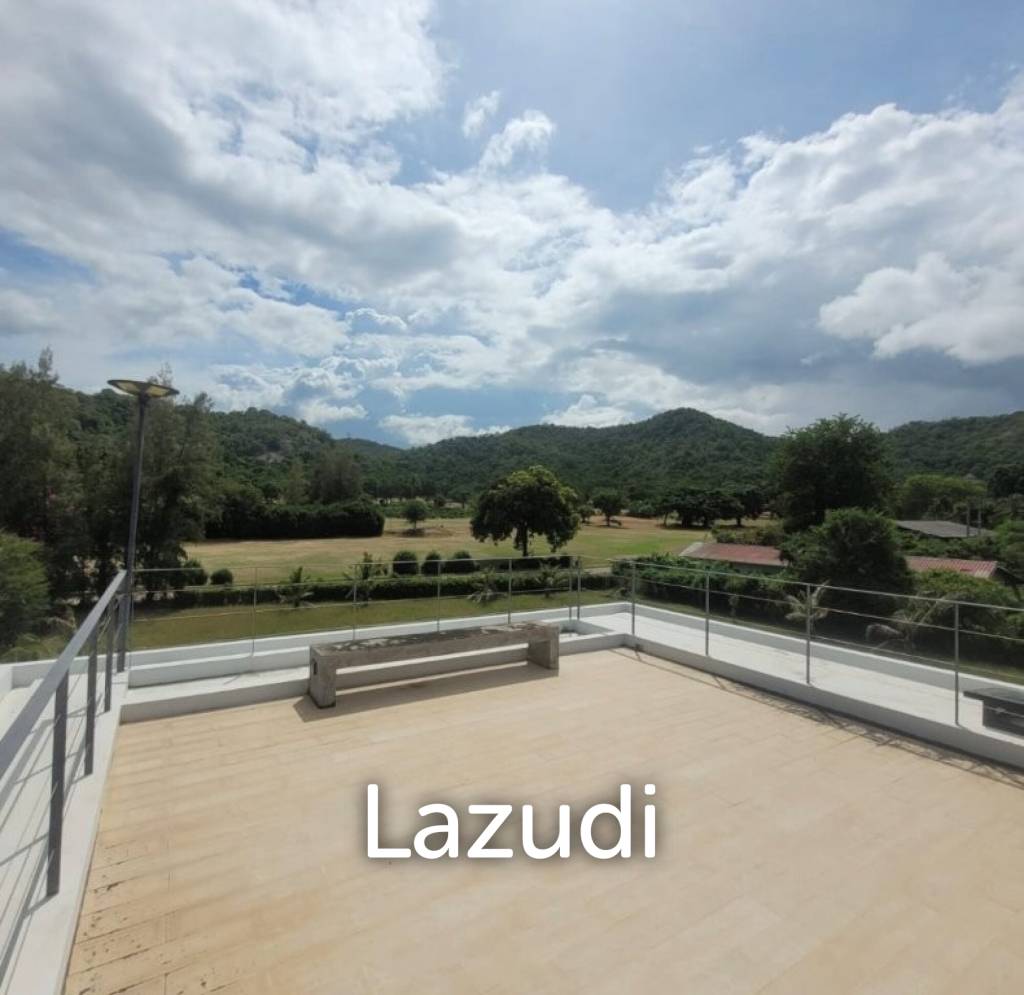 Kao Tao : Great Design 2 storey 4 bed pool villa over looking Golf Course and 2 mins walk to the Beach