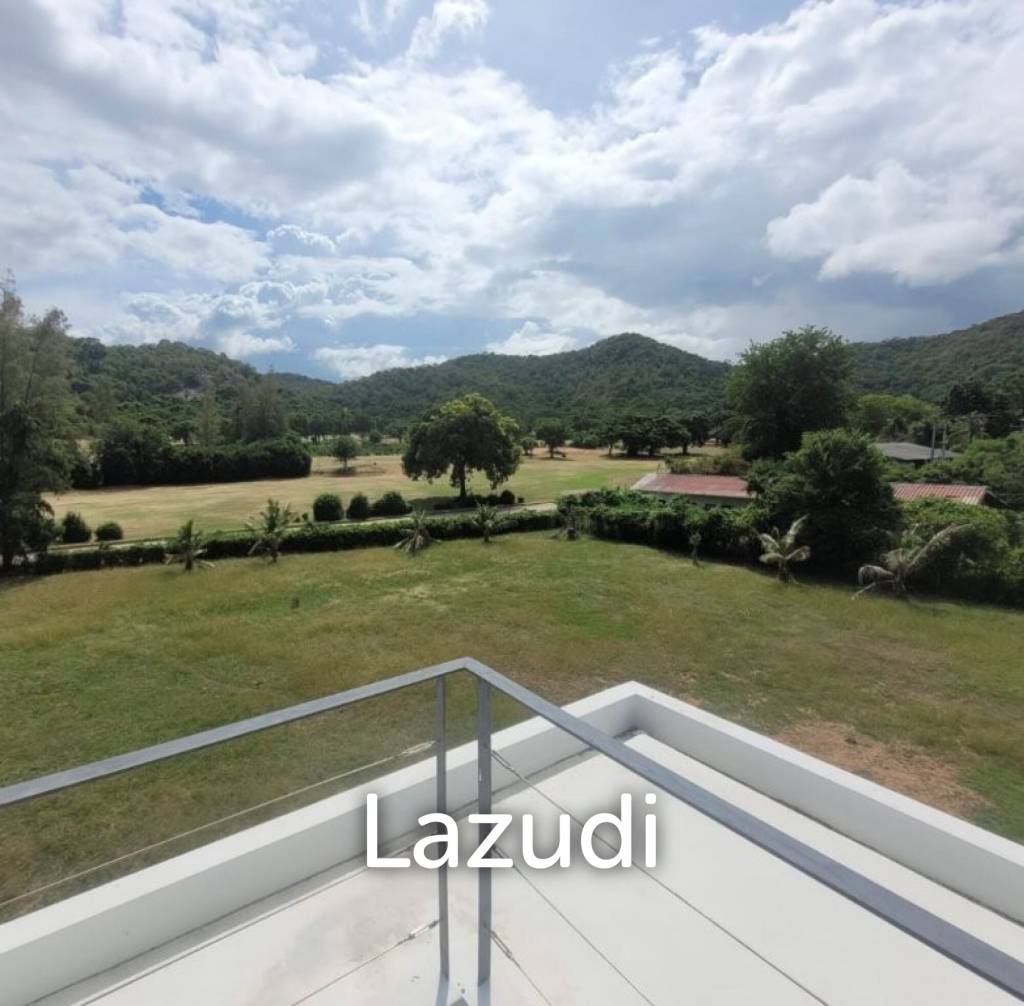 Kao Tao : Great Design 2 storey 4 bed pool villa over looking Golf Course and 2 mins walk to the Beach