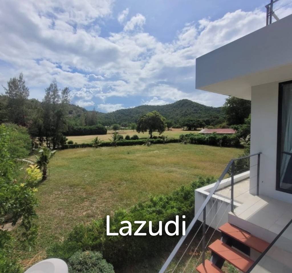 Kao Tao : Great Design 2 storey 4 bed pool villa over looking Golf Course and 2 mins walk to the Beach