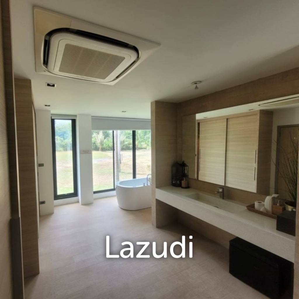 Kao Tao : Great Design 2 storey 4 bed pool villa over looking Golf Course and 2 mins walk to the Beach