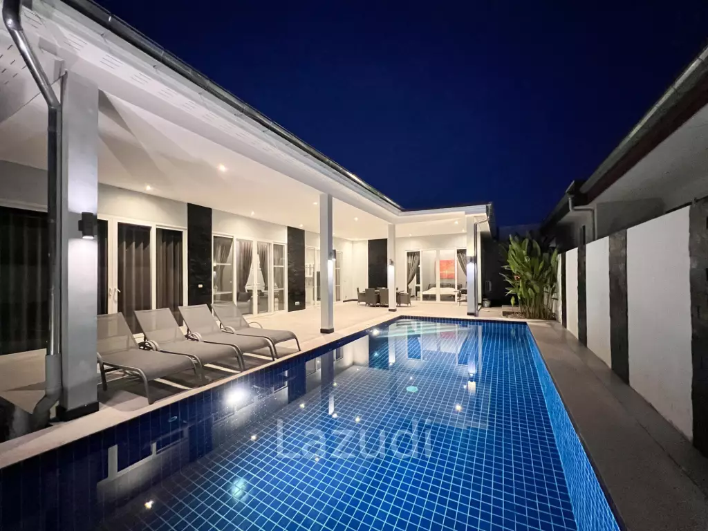 Modern 4BR Pool Villa with  Garden in Hua Hin