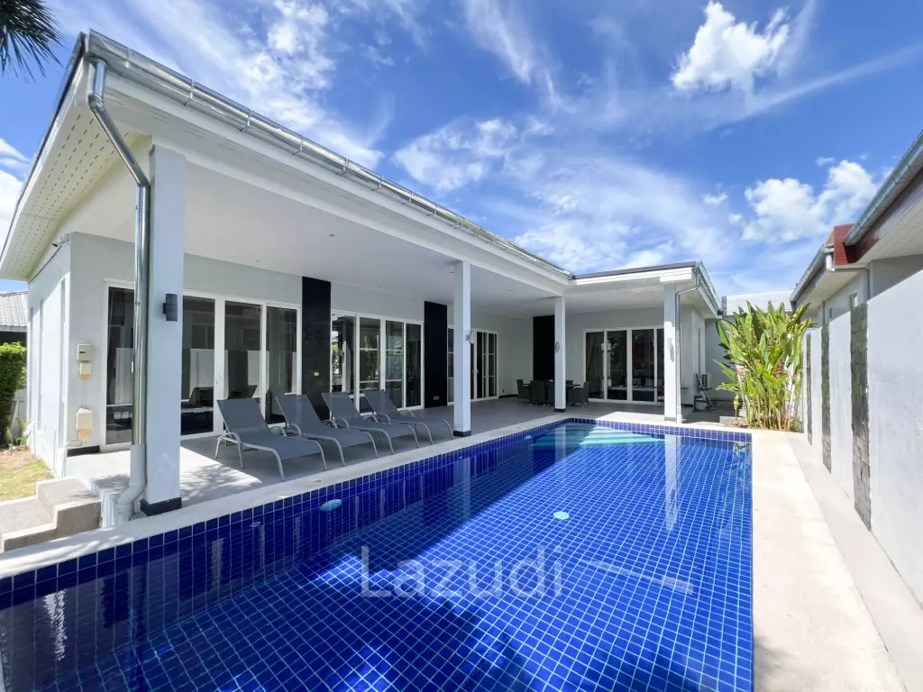 Modern 4BR Pool Villa with  Garden in Hua Hin