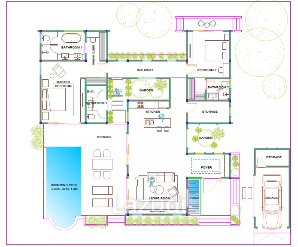 2 Bedroom Pool Villa at Siena Villas Hua Hin