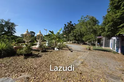 ที่ดินผืนใหญ่ 14 ไร่ ทำเลดีเยี่ยม พร้อมบ้านและโกดัง ในสัตหีบ