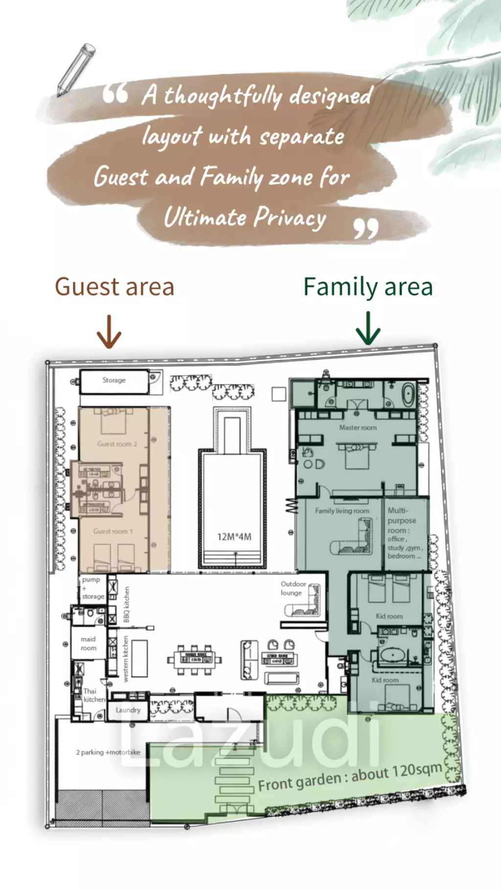 Modern 5-Bedroom Tropical Pool Villa for Sale in Cherng Talay