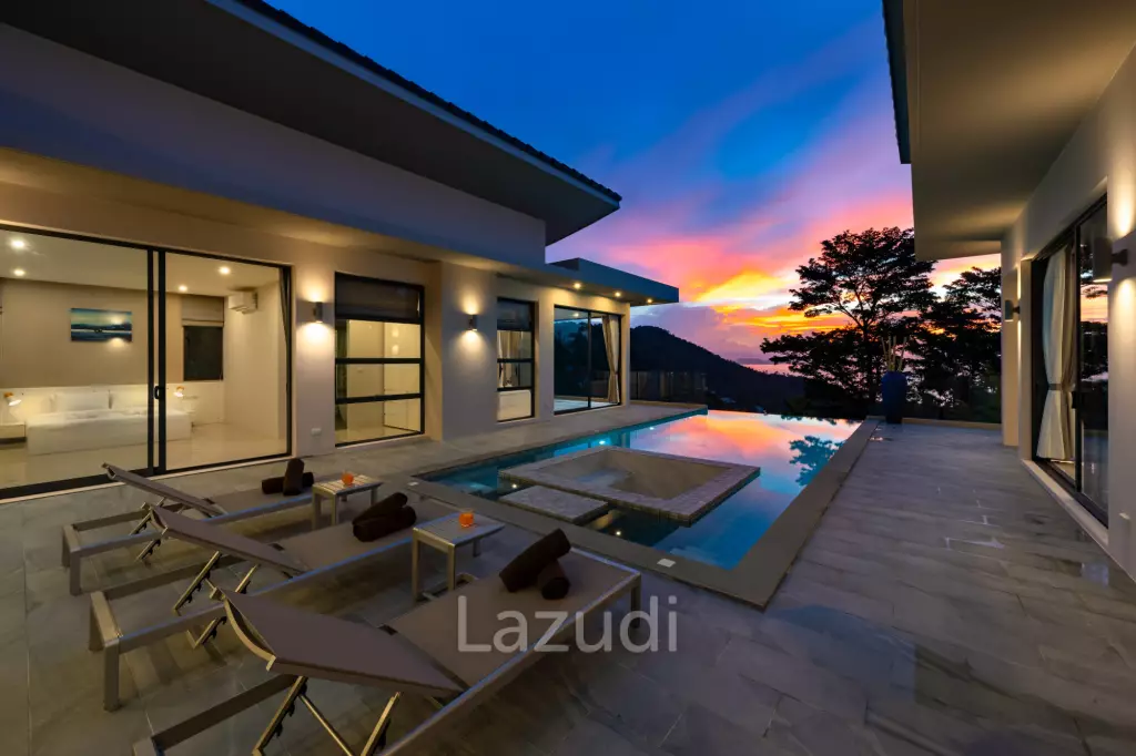 Contemporary 4-Bedroom Sea View Villa in Bang Por