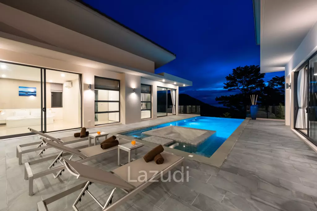Contemporary 4-Bedroom Sea View Villa in Bang Por