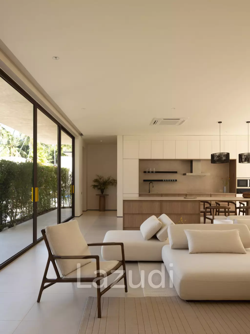 Elegant 3-Bedroom Beachside Pool Villa Just 350m from the Beach