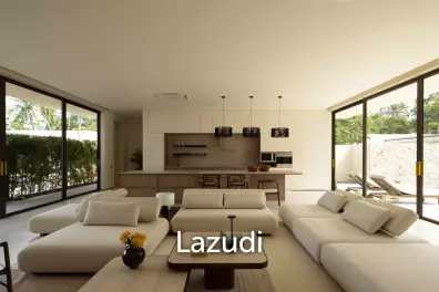 Elegant 3-Bedroom Beachside Pool Villa Just 350m from the Beach