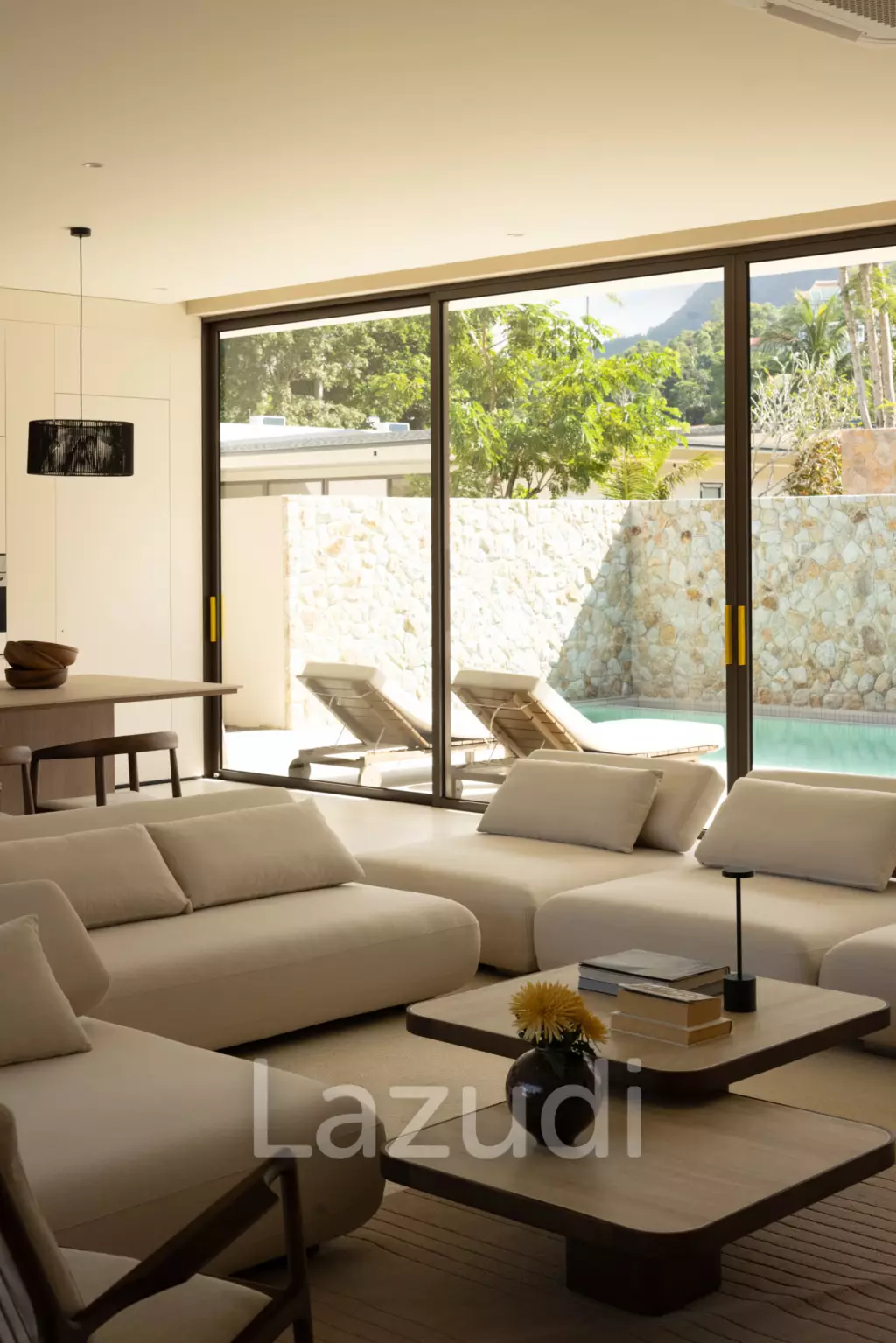 Elegant 3-Bedroom Beachside Pool Villa Just 350m from the Beach