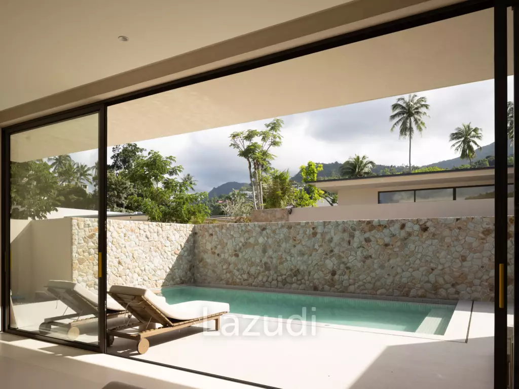 Elegant 3-Bedroom Beachside Pool Villa Just 350m from the Beach