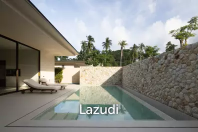 Elegant 3-Bedroom Beachside Pool Villa Just 350m from the Beach