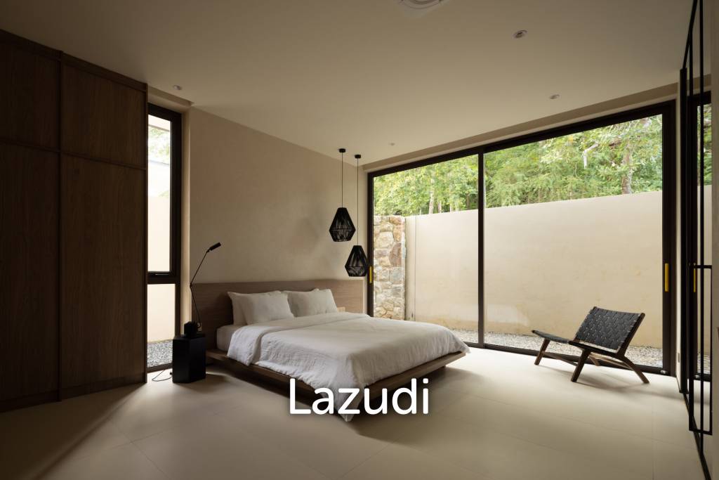 Elegant 3-Bedroom Beachside Pool Villa Just 350m from the Beach