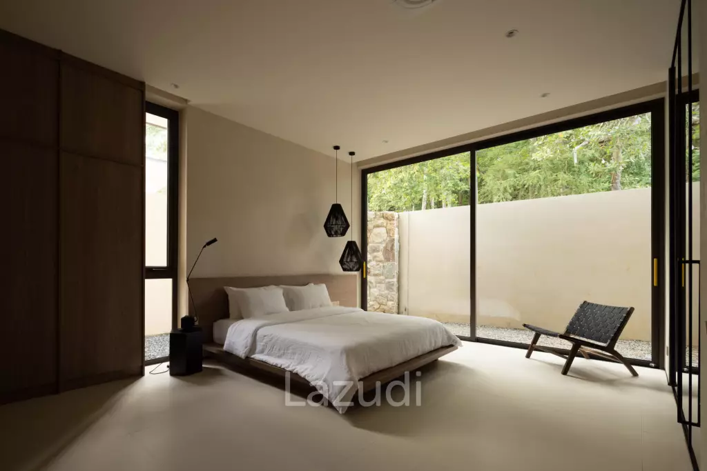 Elegant 3-Bedroom Beachside Pool Villa Just 350m from the Beach