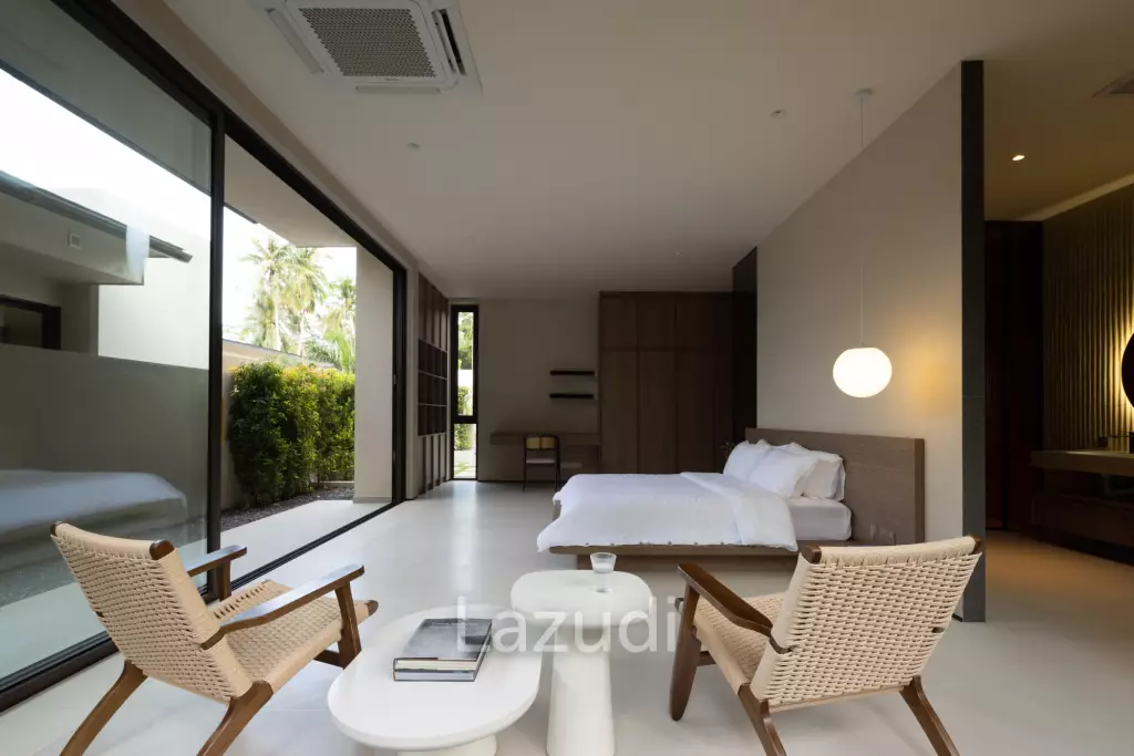 Elegant 3-Bedroom Beachside Pool Villa Just 350m from the Beach