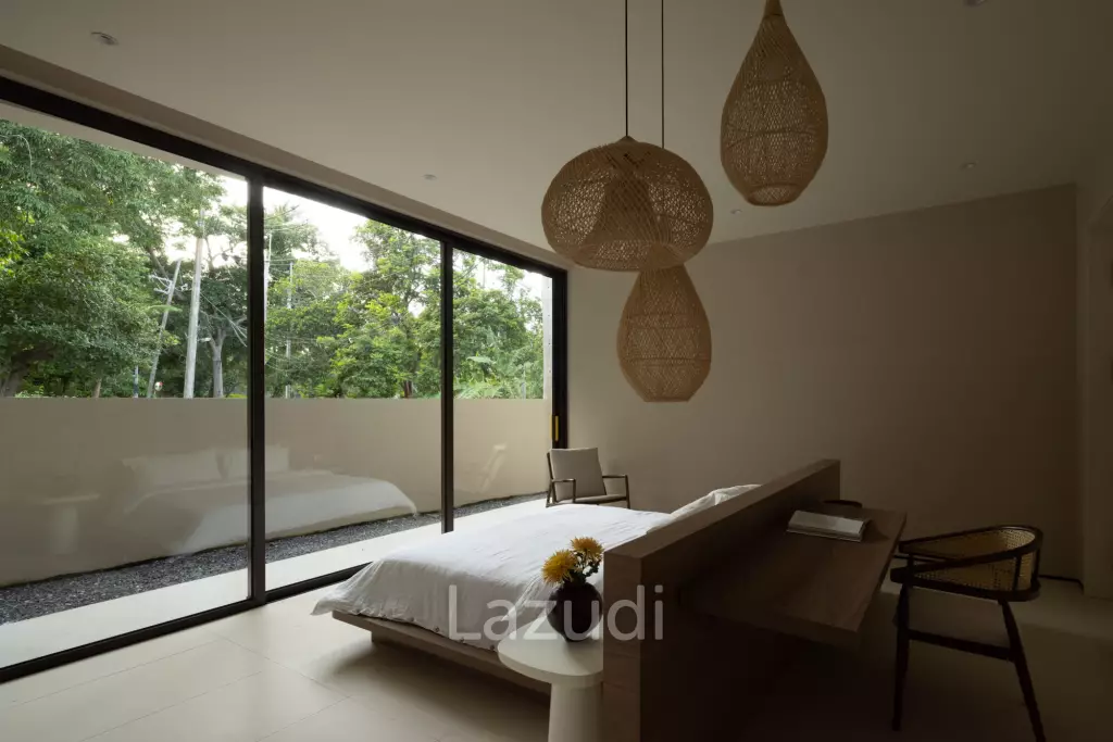 Elegant 3-Bedroom Beachside Pool Villa Just 350m from the Beach
