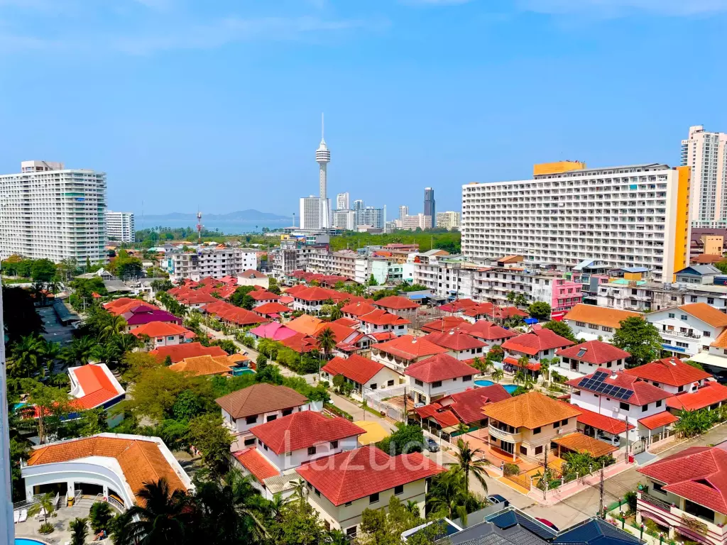 ห้องสตูดิโอขนาดกว้างขวาง ชั้น 12 ที่วิวทะเล 2 จอมเทียน