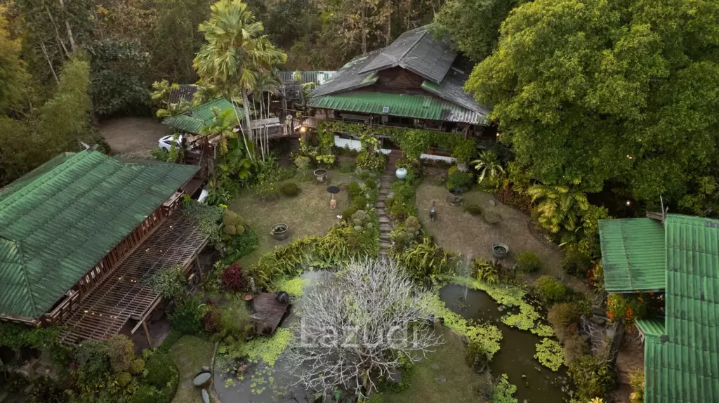 ขายบ้านไม้สัก 3 หลัง 7 ห้องนอน บนเนินใกล้ตัวเมืองเชียงราย