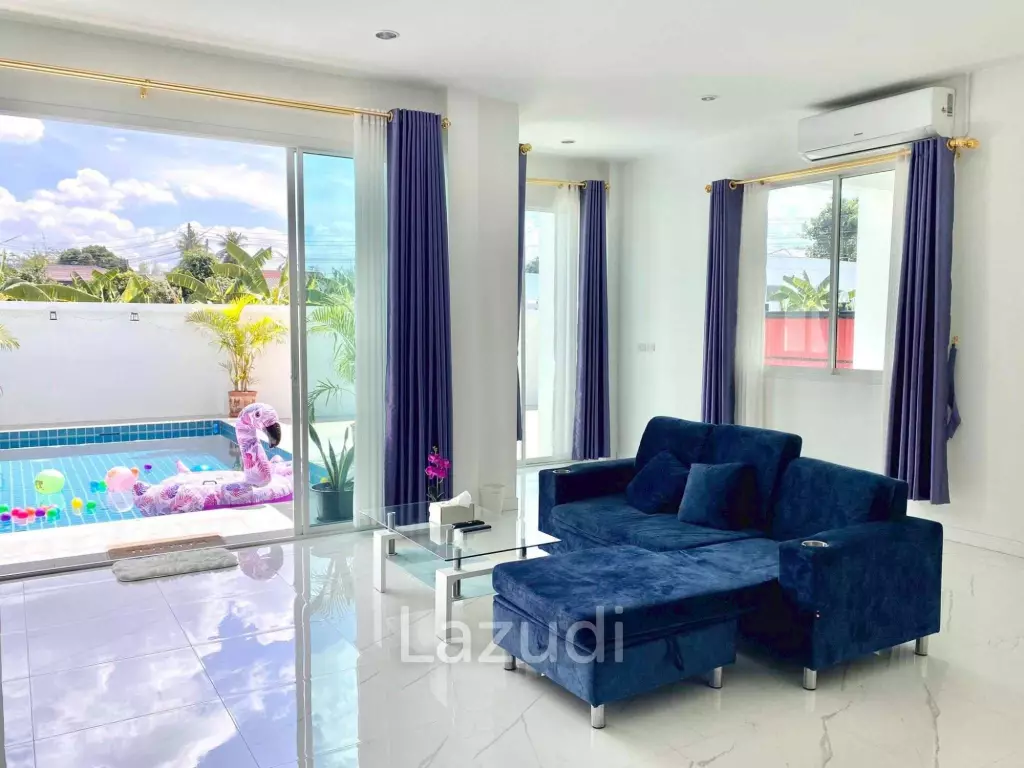 Modern Pool Villa with Private Rooftop Lounge Pong