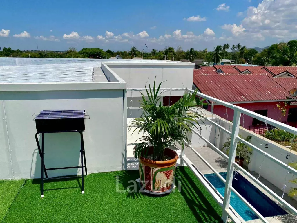 Modern Pool Villa with Private Rooftop Lounge Pong