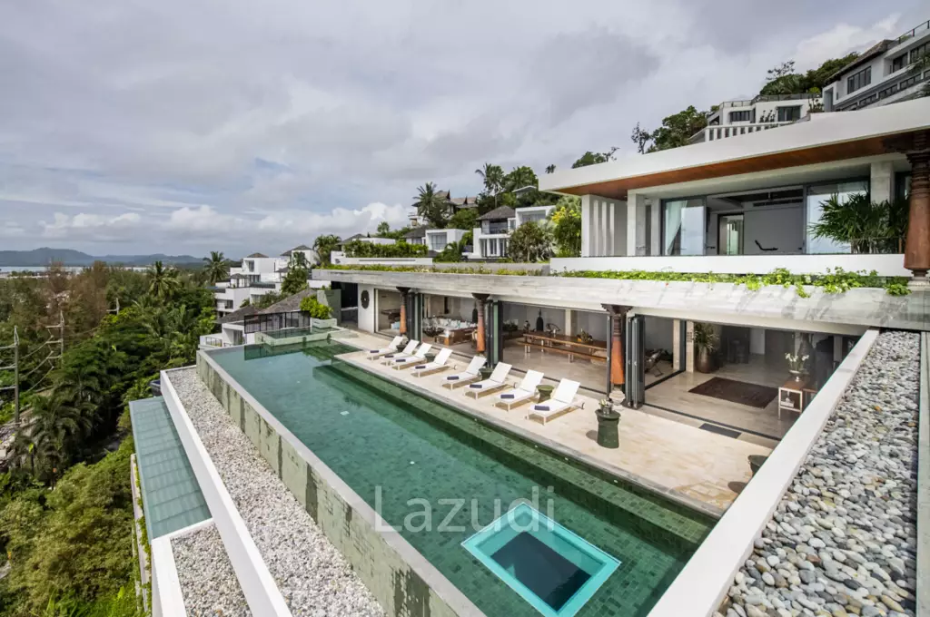 Ultra Luxury Pool Villa for Sale with Panoramic Ocean Views over Surin Beach