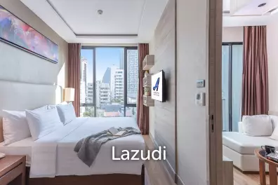 50 sqm modern 1 bedroom serviced apartment in Adelphi Forty - Nine Bangkok