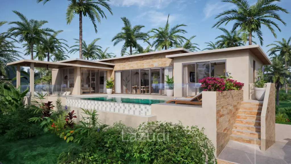 Modern 3-Bedroom Pool Villa Surrounded by Tropical Nature