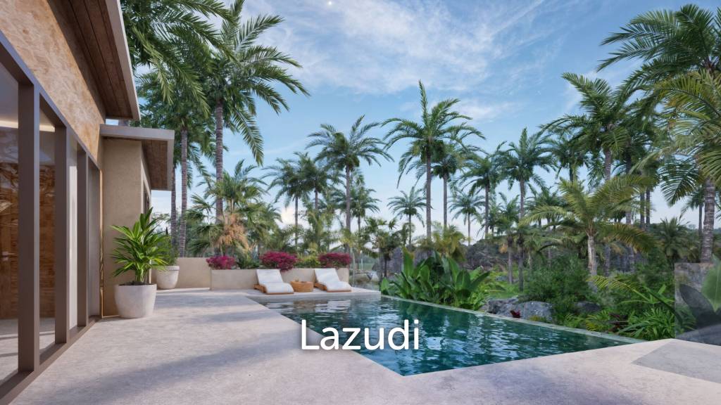 Modern 3-Bedroom Pool Villa Surrounded by Tropical Nature