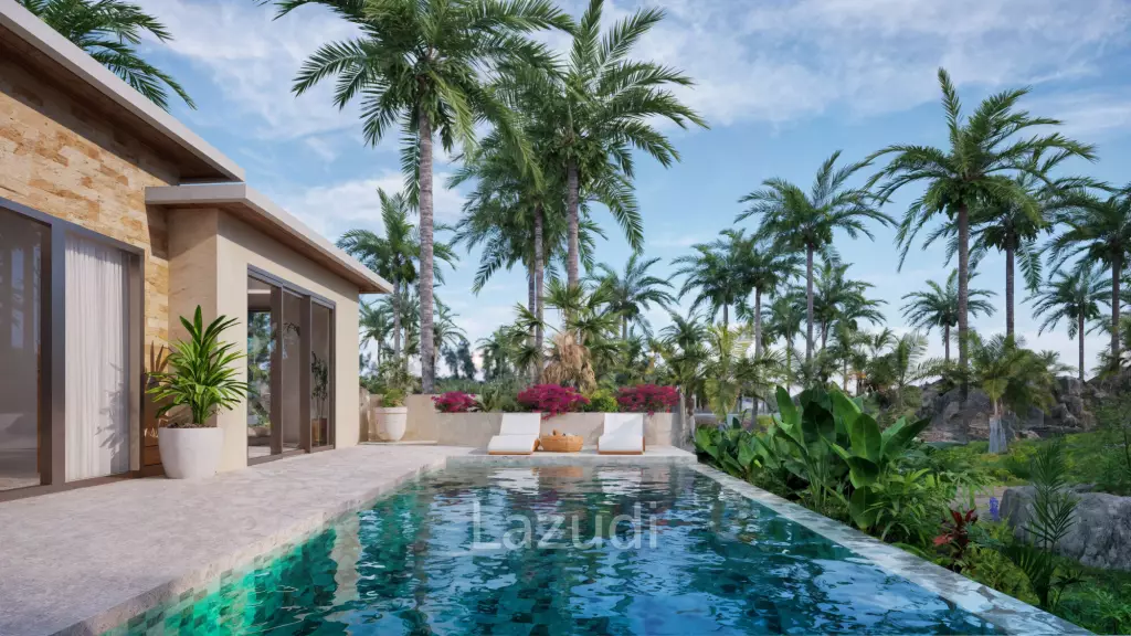 Modern 3-Bedroom Pool Villa Surrounded by Tropical Nature