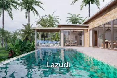 Modern 3-Bedroom Pool Villa Surrounded by Tropical Nature