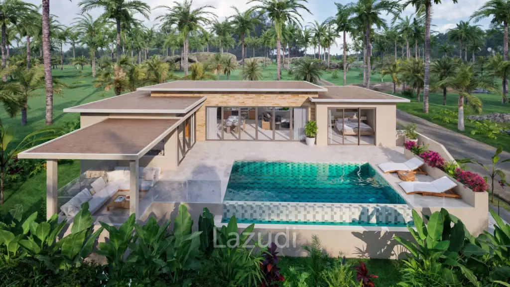 Modern 3-Bedroom Pool Villa Surrounded by Tropical Nature