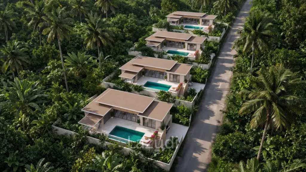 Modern 3-Bedroom Pool Villa Surrounded by Tropical Nature