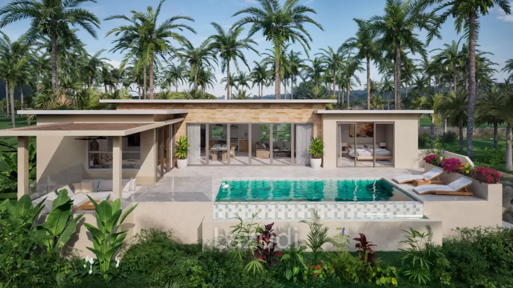 Modern 3-Bedroom Pool Villa Surrounded by Tropical Nature