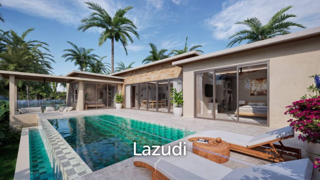 Modern 3-Bedroom Pool Villa Surrounded by Tropical Nature