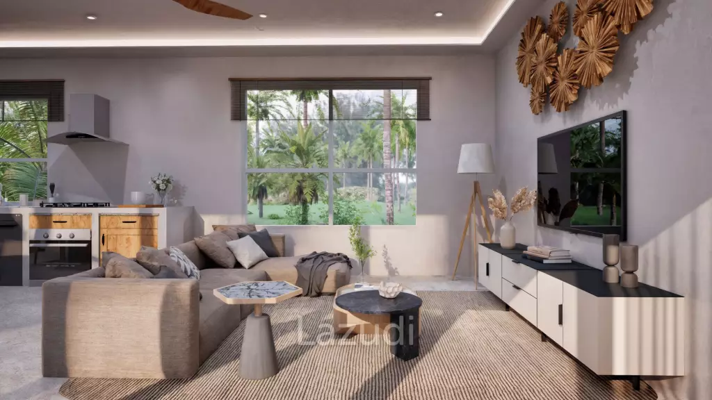 Modern 3-Bedroom Pool Villa Surrounded by Tropical Nature
