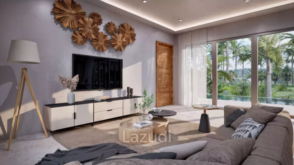 Modern 3-Bedroom Pool Villa Surrounded by Tropical Nature