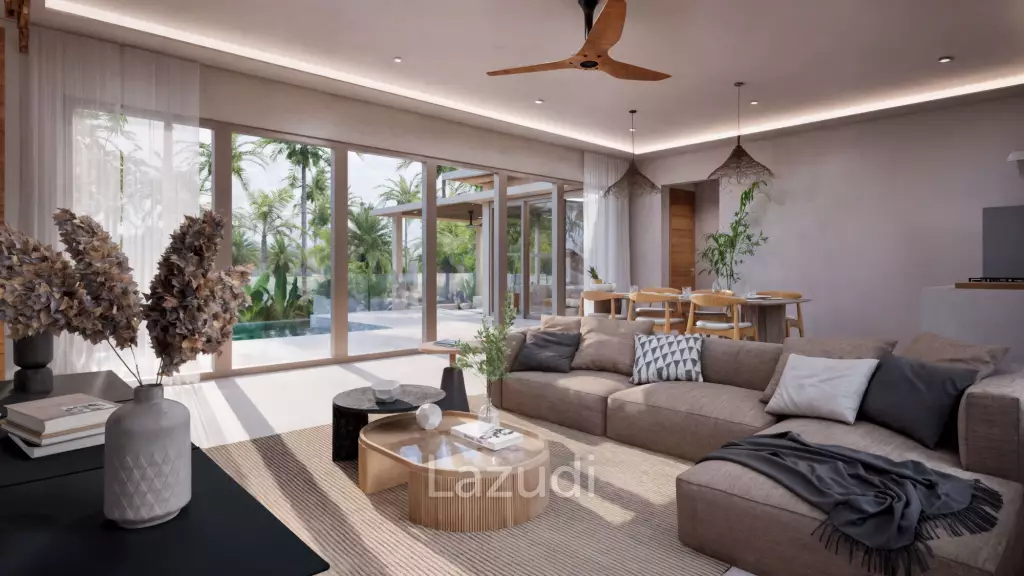 Modern 3-Bedroom Pool Villa Surrounded by Tropical Nature