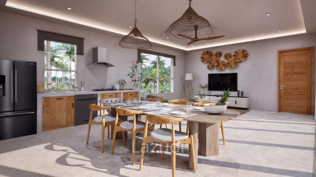 Modern 3-Bedroom Pool Villa Surrounded by Tropical Nature