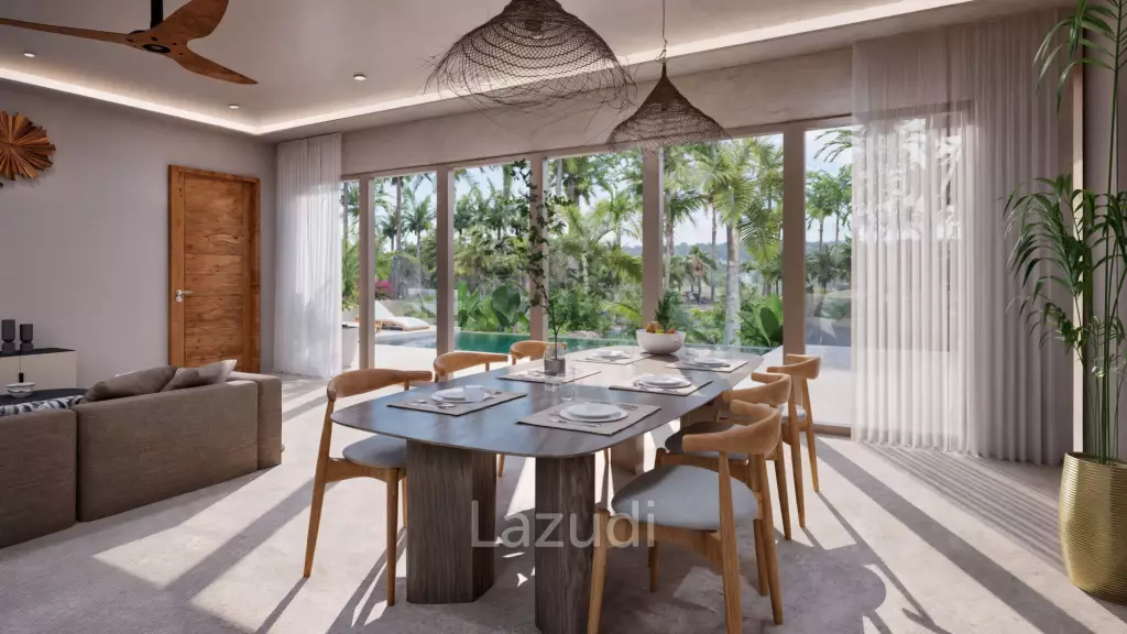 Modern 3-Bedroom Pool Villa Surrounded by Tropical Nature