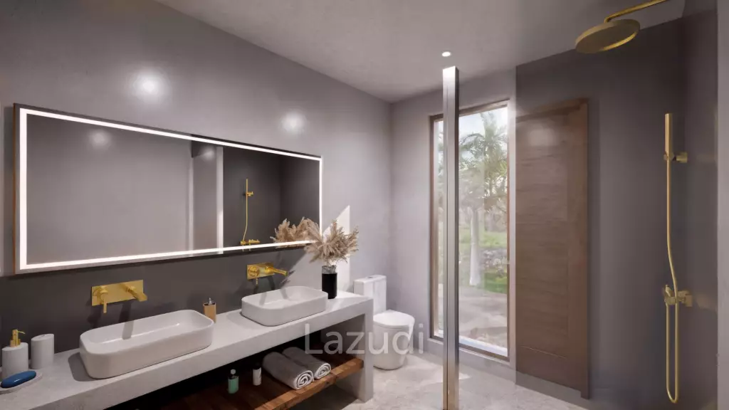 Modern 3-Bedroom Pool Villa Surrounded by Tropical Nature