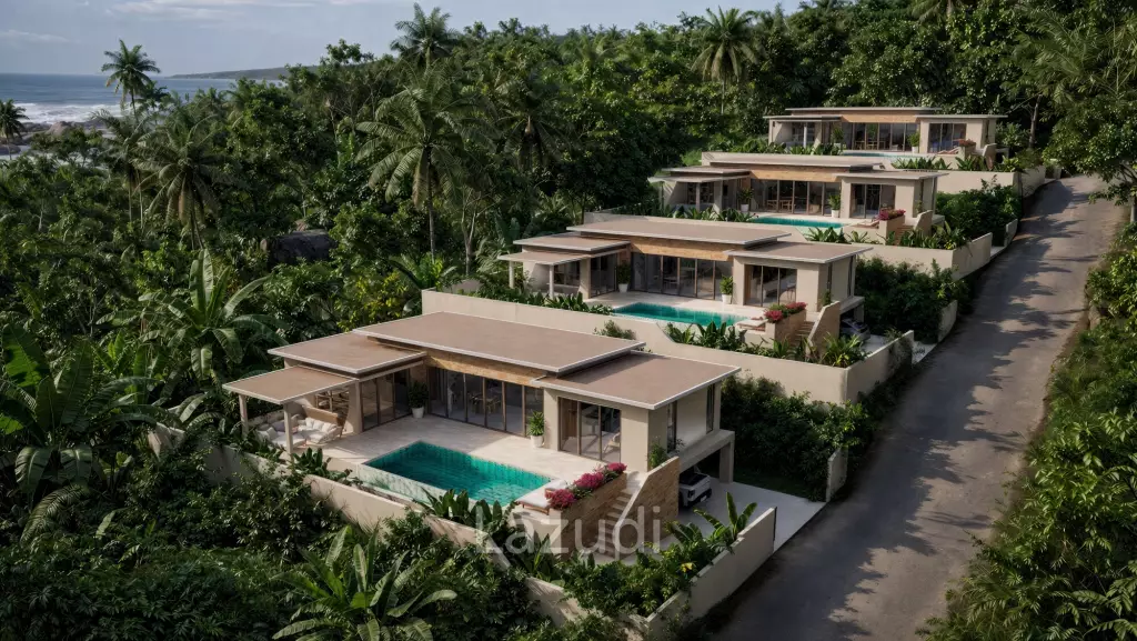 Modern 3-Bedroom Pool Villa Surrounded by Tropical Nature