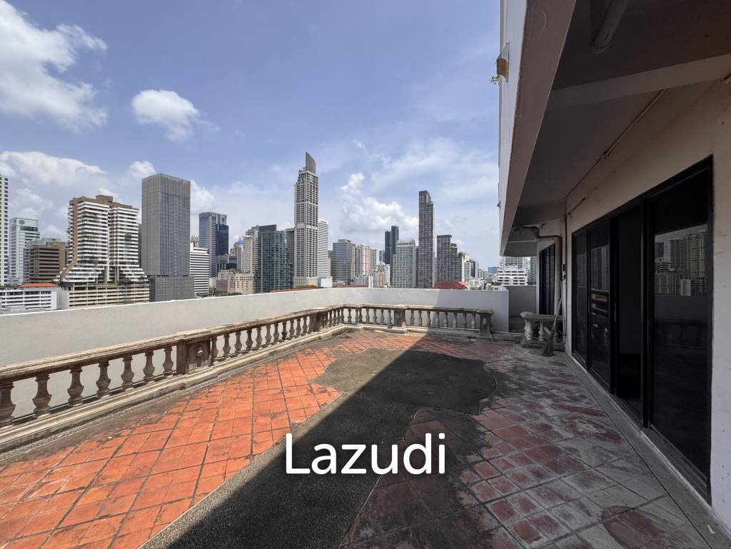 205 sqm 3-Bed Condo with Huge Terrace in Khlong Toei Nuea, Bangkok
