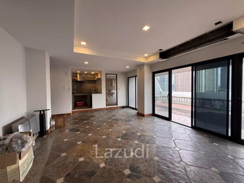 205 sqm 3-Bed Condo with Huge Terrace in Khlong Toei Nuea, Bangkok
