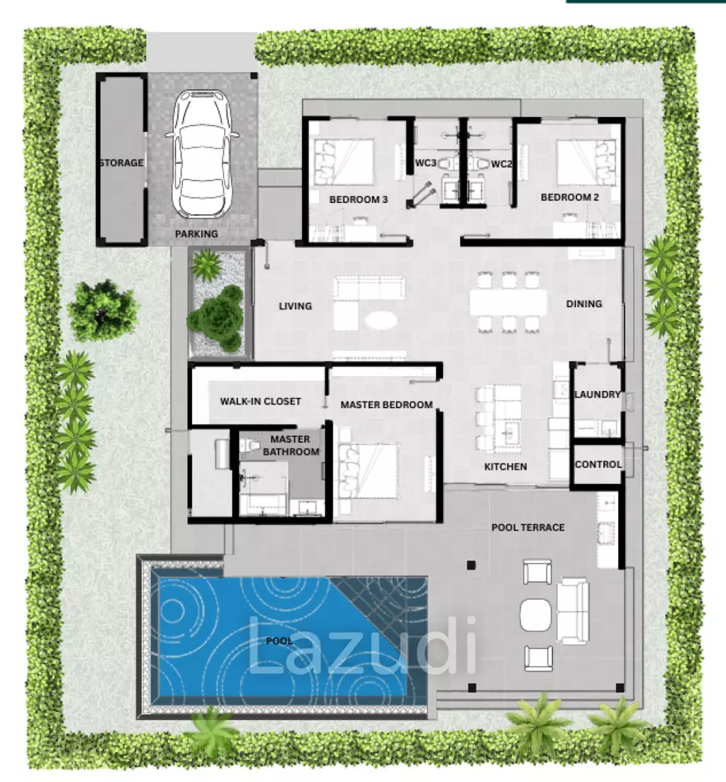318 sqm pool villa at Sivana Hills Hua Hin in Nong Kae