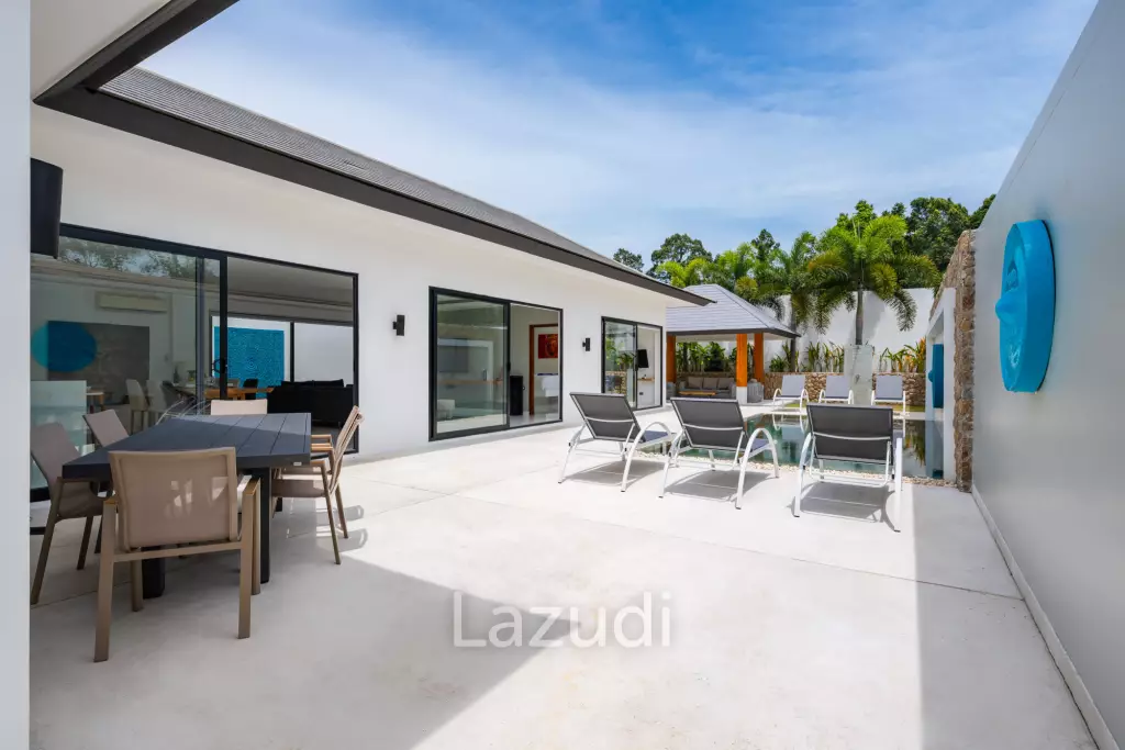 Elegant 3-Bedroom Balinese-Style Private Pool Villa in Peaceful Maenam