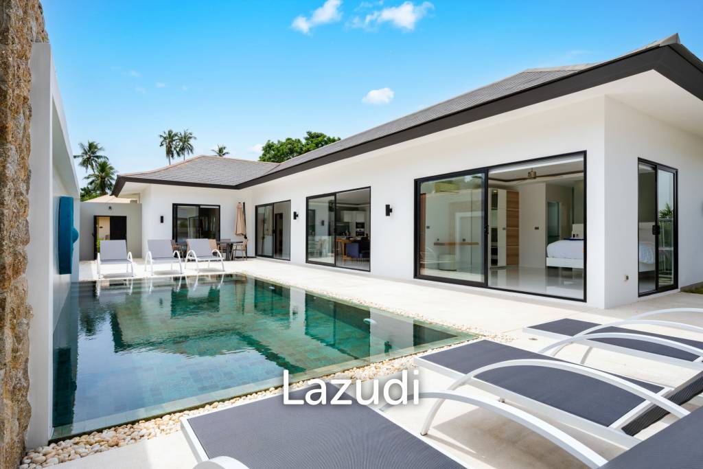 Elegant 3-Bedroom Balinese-Style Private Pool Villa in Peaceful Maenam