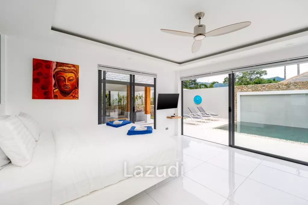 Elegant 3-Bedroom Balinese-Style Private Pool Villa in Peaceful Maenam