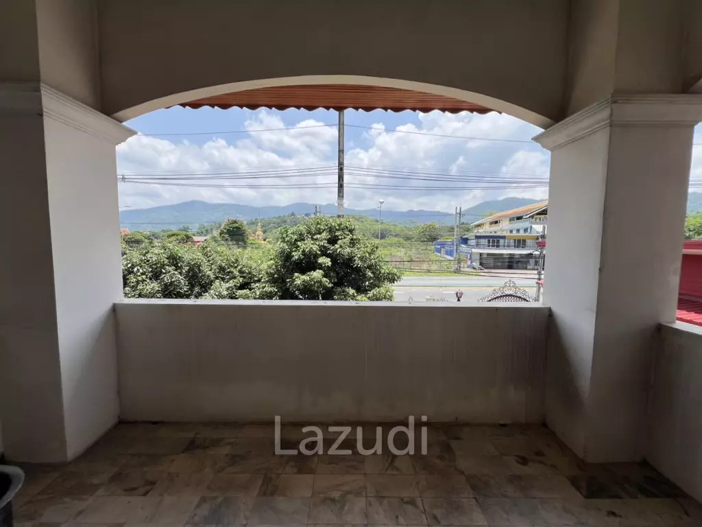 2 Storey House with 6 bedrooms next to main road at Tha Sut