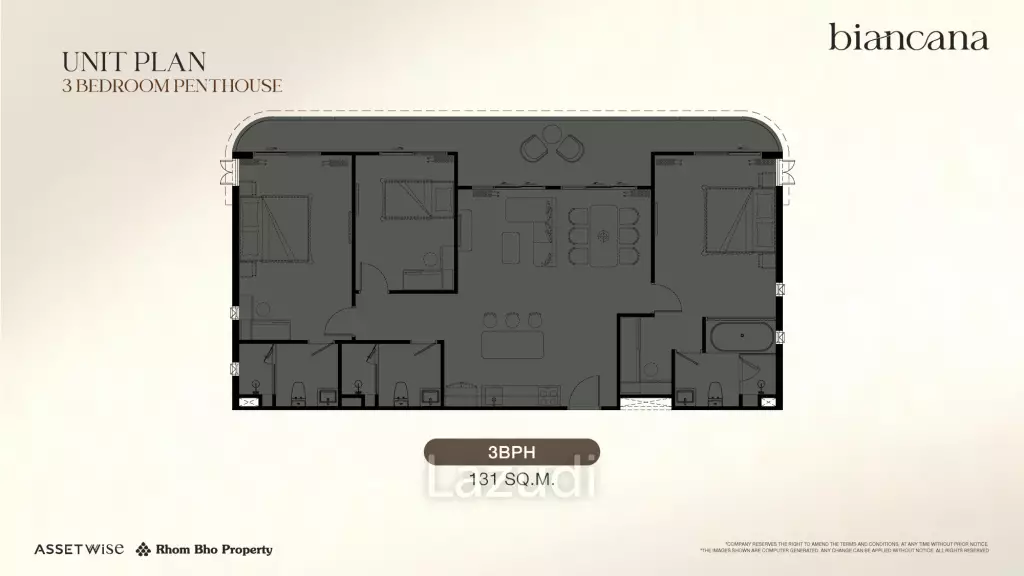 3 Bed 3 Bath 139.4 SQ.M Biancana